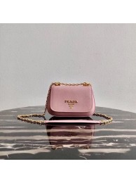 Prada Saffiano leather shoulder bag 2BD275 pink JH04921Dd98