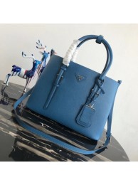 Prada Saffiano original Leather Tote Bag BN2838 blue JH05262YK70