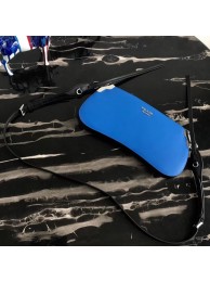 Prada Sidonie leather shoulder bag 1BH111 blue JH05427pO91