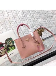 prada small saffiano lux tote original leather bag bn2754 pink JH05626tp88