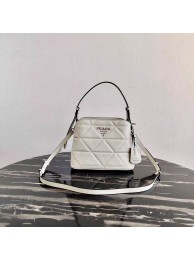 Prada Spectrum small leather bag 1BA311 white JH04903uu45