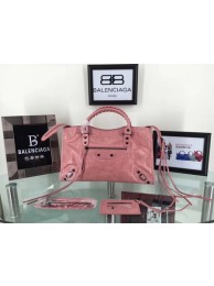 Replica Balenciaga The City Handbag Calf leather 084332 pink JH09451QT16