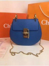 Replica Chloe Drew Shoulder Bags Calfskin Leather 2709 Blue JH08943za44