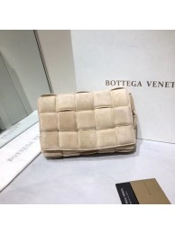 Replica Designer Bottega Veneta PADDED CASSETTE BAG suede 591970 Plaster JH09124uT54