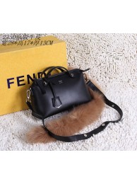 Replica Fendi tote bags calfskin leather 2350 black JH08775qj24
