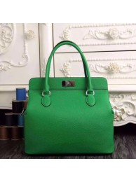 Replica Hermes original leather toolbox handbag 3069 green JH01615Hw86