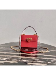 Replica Luxury Prada Saffiano leather Prada Symbole bag 1BN021 red JH04887hA88