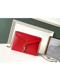 SAINT LAURENT Cassandra leather shoulder bag 532750 red JH07873IN59