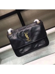 Saint Laurent Niki Medium Monogram Shoulder Bag 2830 black JH08046kD96