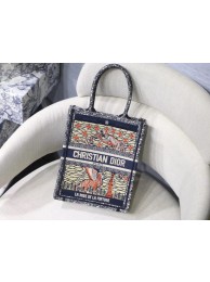 SUN VERTICAL DIOR BOOK TOTE TAROT EMBROIDERED CANVAS BAG M1272Z-6 JH07113ul51