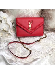 Top Copy Yves Saint Laurent Monogramme Calf leather cross-body bag 2569 red JH08106po42