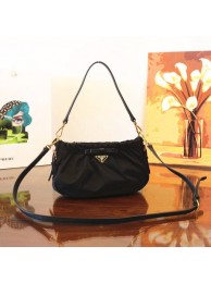Top Prada Nylon cloth casual bag BN2043 black JH05651RL31