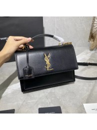 Yves Saint Laurent Calfskin Leather Tote Bag Y634723 black JH07708sX32