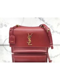 Yves Saint Laurent Calfskin Leather Tote Bag Y634723 Bright red JH07707fk36