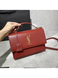 Yves Saint Laurent Calfskin Leather Tote Bag Y634723 red JH07709Fk29
