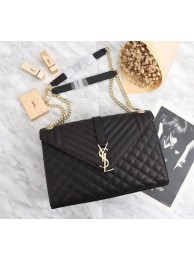 Yves Saint Laurent Cross-body Caviar leather Shoulder Bag 487256 black JH08176TK61