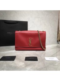 Yves Saint Laurent Double Skin Use Original Leather Shoulder Bag Y553804 Red JH07839IZ26
