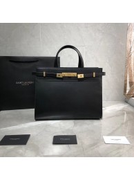 Yves Saint Laurent Top Handle Bag Original Leather Y568702 Black JH07827vj67